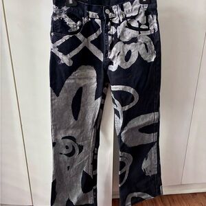 BDG Silver Graffiti Jeans